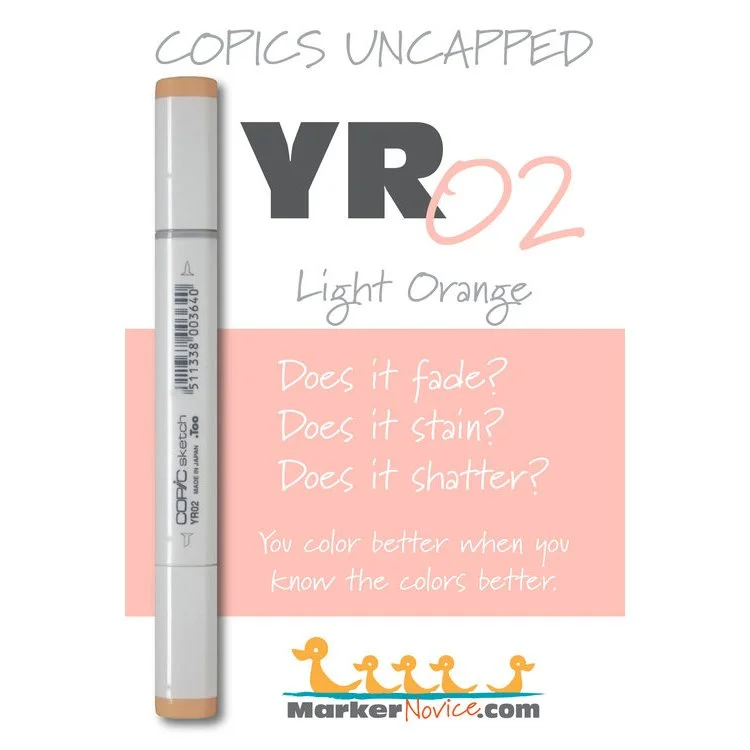 YR02 - Copic Sketch Marker Light Orange — Violeta Ink